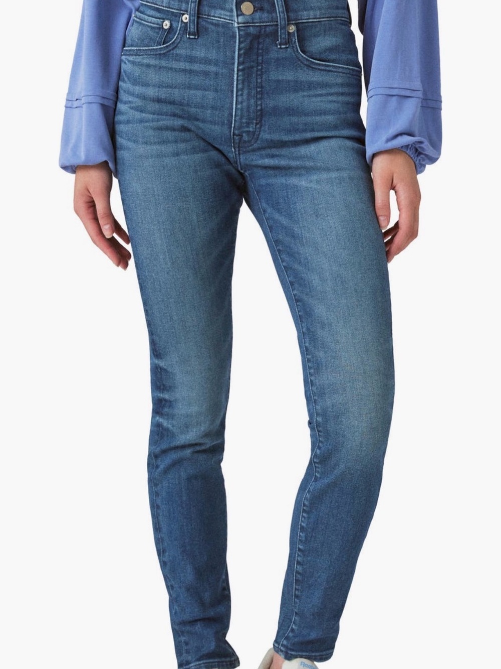 Lucky Brand Women’s Skinny Jeans in Medium Blue Wash 6/28 28” inseam 10” rise